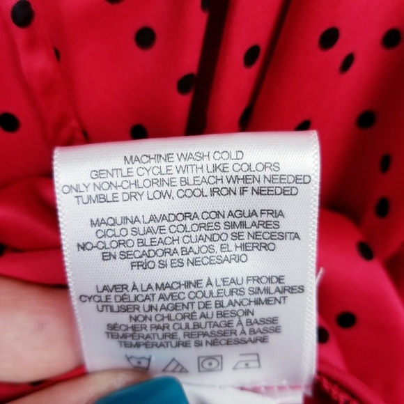 Ellen Tracy Polkadot Retro BOHO Tunic Size Medium - Picture 7 of 7